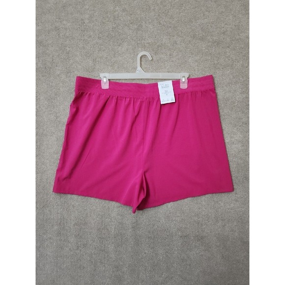 Croft & Barrow Lightweight Shorts Womens 2X Pink Pull On Wicking NEW - Picture 3 of 7